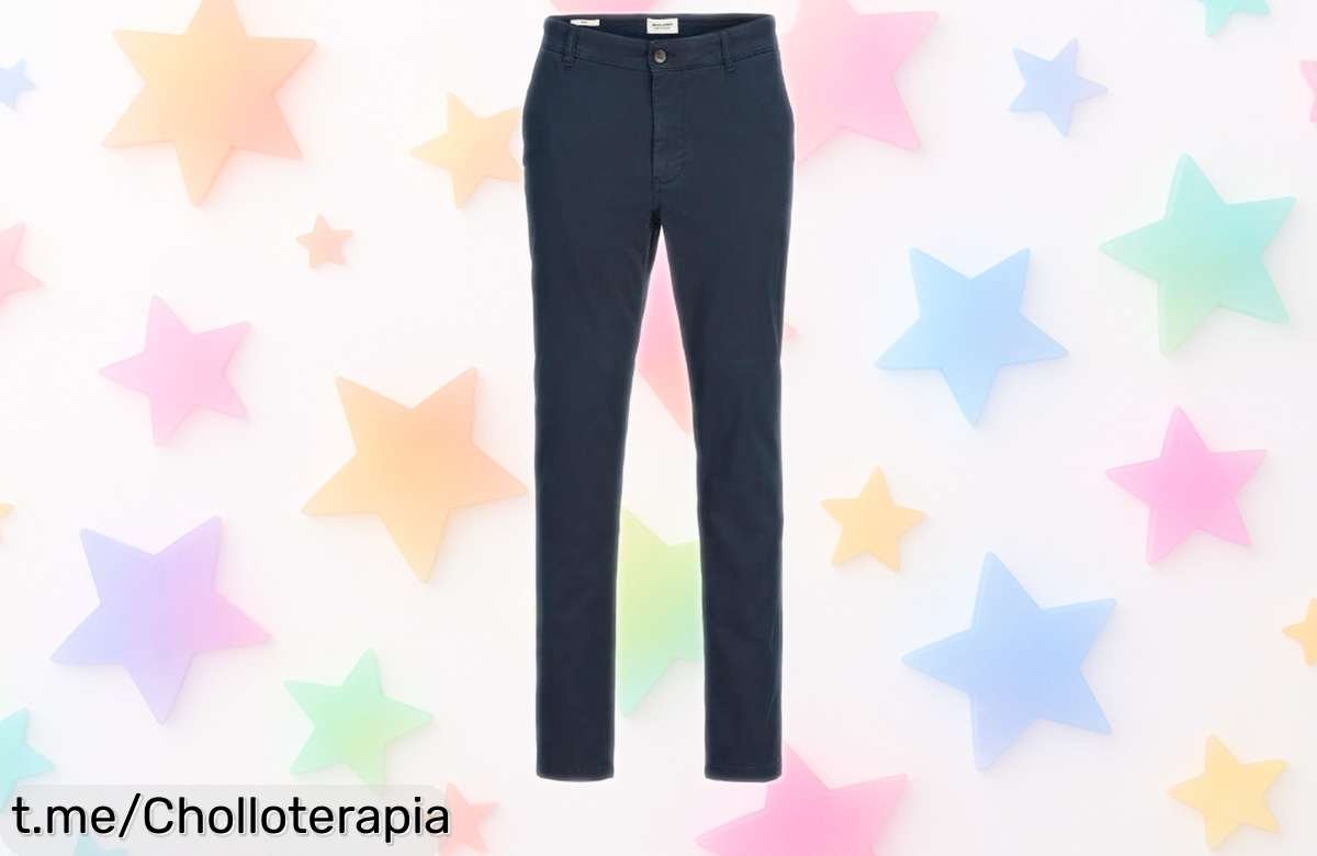 Pantalón chino slim fit Jack&Jones con un rebajón brutal, quedan pocos y combinan con todo. ¡No dejes pasar este super chollo que te hará lucir genial!