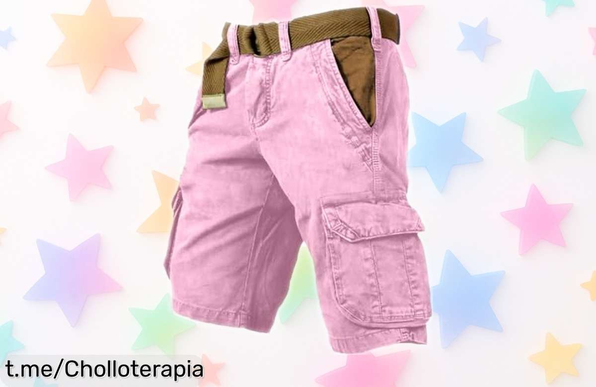 Pantalones cortos cargo slim para hombre a precio locura: ¡renueva tu armario con estilo y frescura antes de que se agoten!