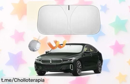 Parasol TFSZE para coche que bloquea el 99% de los rayos UV, un ofertón en precio loco ¡Disfruta del sol sin preocupaciones y protege a tu familia hoy mismo!