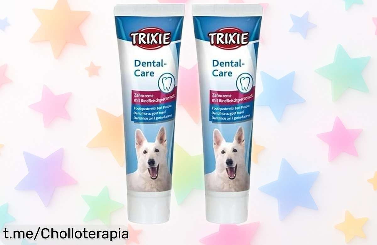 Pasta de dientes TRIXIE con sabor a ternera en pack de 2, un super chollo que mantendrá el aliento fresco y dejará sus dientes relucientes. ¡No dejes escapar esta oferta dulce para tu peludo!