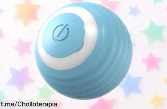 Pelota interactiva para gatos con carga rápida: chollo y diversión asegurada, ¡tu felino se lo pasará pipa jugando mientras tú te relajas!