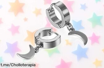 Pendientes de acero inoxidable JewelryWe para hombre, set de 2 con charms luna a precio ridículo; esta oferta brutal se acaba volando, ¡consigue los tuyos antes que sea tarde!