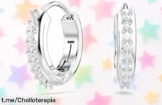 Pendientes de aro mini Swarovski Matrix con brillo deslumbrante, ofertón que vuela ¡no te quedes sin ellos a un precio increíble y marca la diferencia en tu look!