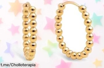 Pendientes ovalados Dana Dots de Singularu en baño de oro 18Kt, un ofertón trendy que vuela a este precio; ¡no te quedes sin brillar!