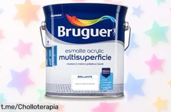 Pintura acrílica al agua Bruguer de 4 litros: ¡un ofertón que transforma tus espacios con brillo y sin complicaciones! No te quedes sin ella, aprovecha ahora este precio rebajado.