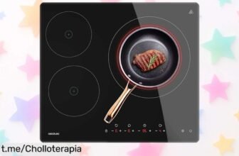 Placa vitrocerámica de 3 fuegos con control táctil y temporizador: ¡Oferta loca que vuela! No te quedes sin ella, cocina fácil y seguro antes de que desaparezca.