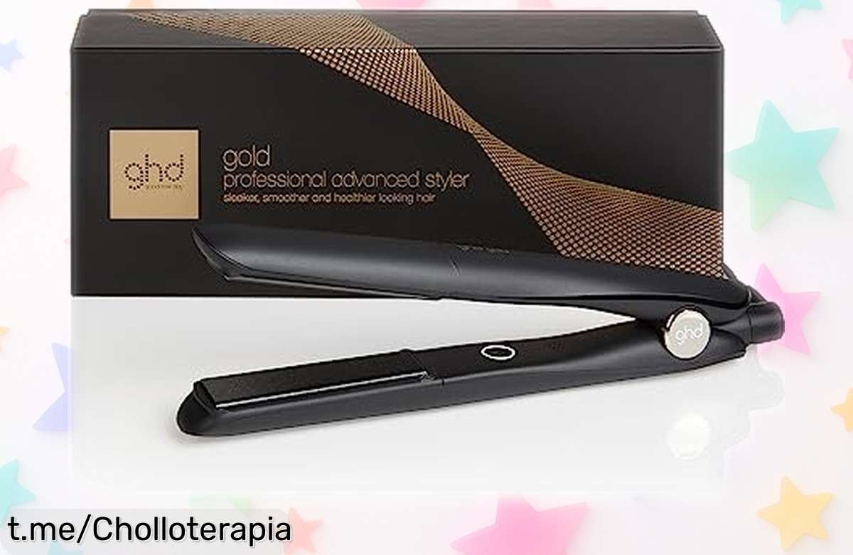 Plancha de pelo ghd Gold con brillo espectacular, ¡rebajada a un precio loco que vuela! No te quedes sin el acabado liso que tanto deseas.