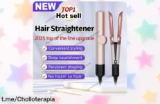 Plancha y secador de pelo 2 en 1 Airstrait, a precio loco que no verás todos los días: ¡transforma tu estilo ya y deslumbra con cada peinado!