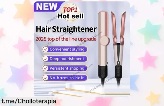 Plancha y secador de pelo 2 en 1 Airstrait, a precio loco que no verás todos los días: ¡transforma tu estilo ya y deslumbra con cada peinado!