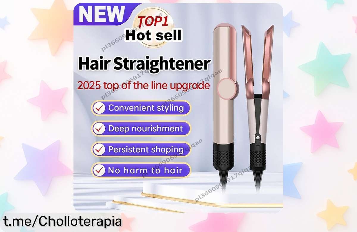 Plancha y secador de pelo 2 en 1 Airstrait, a precio loco que no verás todos los días: ¡transforma tu estilo ya y deslumbra con cada peinado!