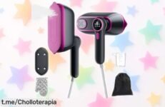 Plancha y vaporizador de mano 2 en 1 con pantalla LED: ¡super chollo para tener tu ropa lista al instante, no te lo pierdas!