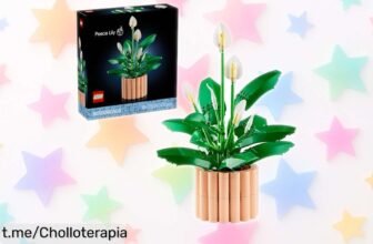 Planta de interior LEGO Botanicals Lirio de la Paz, montaje fácil y flores blancas que nunca se marchitan: ¡aprovecha este ofertón antes que se agote!