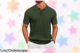 Polo de manga corta COOFANDY: ¡Ofertón imperdible para lucir siempre genial, ya sea en el trabajo o saliendo con amigos! No te quedes sin el tuyo.