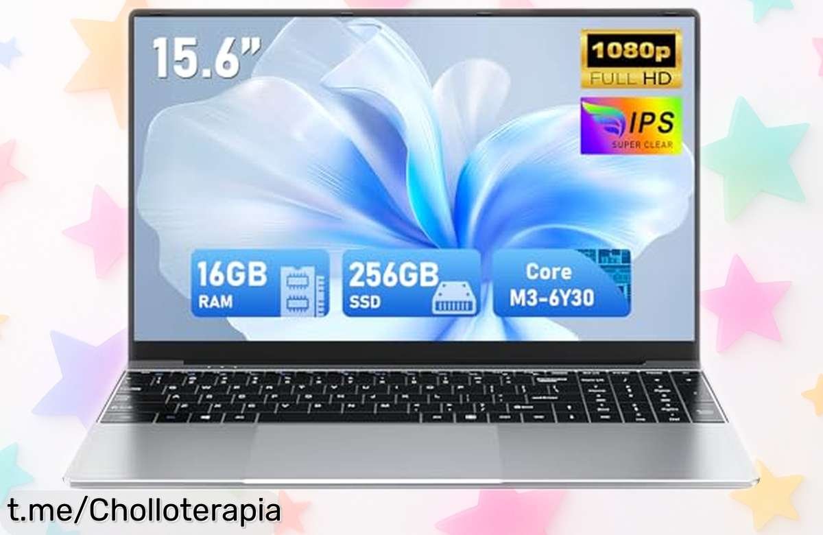 Portátil FUNYET 2026 de 15,6” con Core M3 y 16GB RAM a un precio que vuela; aprovecha esta bajada increíble antes de que se acabe y llévate la potencia a casa.