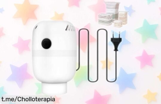 Potente bomba de aire eléctrica 220 V para bolsas al vacío, compacta en segundos y ahora a un precio increíble que no querrás dejar pasar. ¡Hazte ya con la tuya!