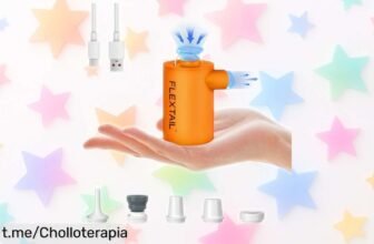 Potente bomba de aire portátil para camping y playa, ¡ofertón que vuela por su precio ridículo! No te quedes sin la tuya y disfruta inflando rápido todo lo que necesites.