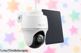 Potente cámara de vigilancia Reolink Argus PT Lite con imagen 2K y giro 360° a un precio increíble, ¡no dejes pasar esta oportunidad que mejora tu seguridad al instante!