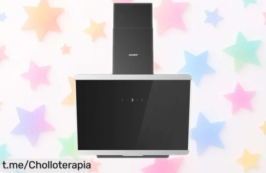 Potente campana extractora COMFEE CH60J64ET4A2B que elimina olores al instante, con pantalla táctil y 3 velocidades. ¡Un ofertón que hará tu cocina más fresca!