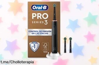 Potente cepillo eléctrico OralB Pro 3 con 3 cabezales, cuidado intensivo para tus encías y un ofertón que se va volando, ¡aprovéchalo antes de quedarte sin sonrisas!