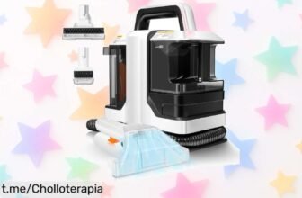 Potente limpiador portátil para alfombras y sofás con spray integrado, disfruta de succión ajustable a 750W y llévatelo a precio loco antes de que se agote. ¡Tu hogar impecable te está esperando!