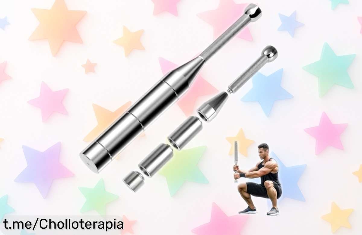 Potente maza ajustable WOOLUCK 6 en 1 para fortalecer tus hombros y antebrazos, ahora a precio loco que no querrás dejar escapar. ¡Entrena mejor hoy mismo!