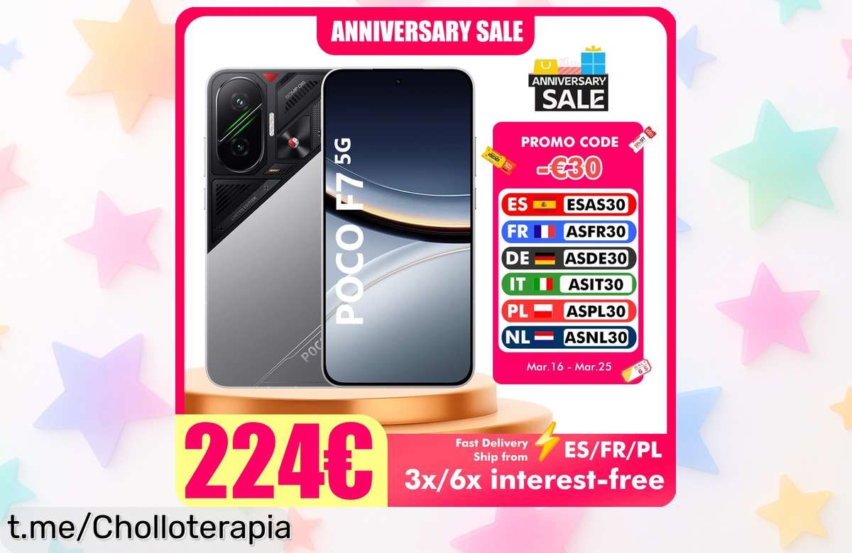 Potente móvil POCO F7 5G con 12GB RAM y batería gigante, un precio de locos que volará ¡No te quedes sin el tuyo y disfruta la experiencia!