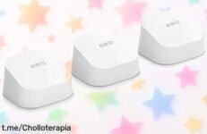 Potente pack de 3 routers wifi Eero 6 con cobertura brutal y velocidad a tope, rebajado una barbaridad para que disfrutes de cada rincón de tu casa sin señal perdida.