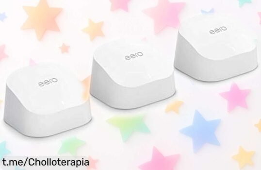 Potente pack de 3 routers wifi Eero 6 con cobertura brutal y velocidad a tope, rebajado una barbaridad para que disfrutes de cada rincón de tu casa sin señal perdida.