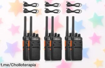 Potente pack de 6 walkies talkies HESENATE HT66 a un precio increíble; ¡la comunicación en grupo nunca fue tan fácil! Aprovecha este rebajazo antes que desaparezcan.
