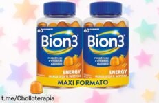 Potente pack de gummies Bion3 Energy para energía física y mental; ofertón tirado de precio que hará vibrar tu día, ¡no te quedes sin el tuyo antes de que vuelen!