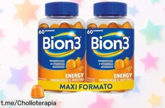 Potente pack de gummies Bion3 Energy para energía física y mental; ofertón tirado de precio que hará vibrar tu día, ¡no te quedes sin el tuyo antes de que vuelen!