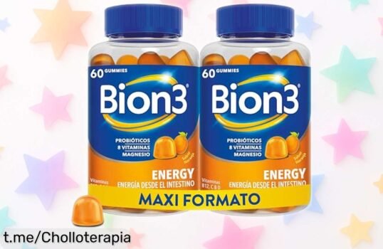 Potente pack de gummies Bion3 Energy para energía física y mental; ofertón tirado de precio que hará vibrar tu día, ¡no te quedes sin el tuyo antes de que vuelen!