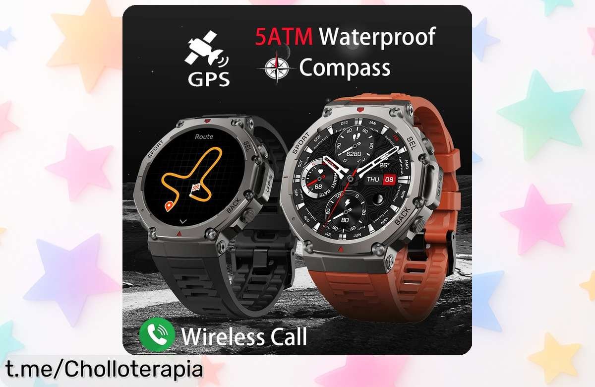Potente reloj inteligente TRex 3 con GPS y brújula, ahora a precio loco: aprovecha la oferta antes de que vuele y conquista tus aventuras al aire libre.