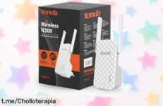 Potente repetidor de señal WiFi Tenda A9 N300 que amplía tu cobertura hasta 200 metros: configuración rápida y conexión al instante ¡no dejes pasar esta oferta increíble!
