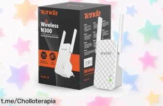 Potente repetidor de señal WiFi Tenda A9 N300 que amplía tu cobertura hasta 200 metros: configuración rápida y conexión al instante ¡no dejes pasar esta oferta increíble!