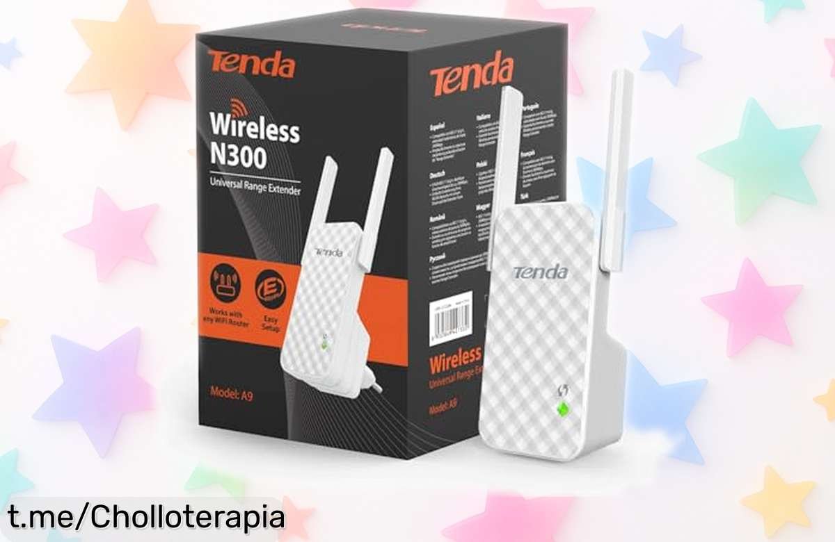 Potente repetidor de señal WiFi Tenda A9 N300 que amplía tu cobertura hasta 200 metros: configuración rápida y conexión al instante ¡no dejes pasar esta oferta increíble!