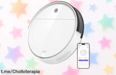 Potente robot aspirador OKP K5 que atrapa pelos de mascotas y evita obstáculos, ¡ofertón a un precio tirado! No te lo pienses, la limpieza fácil está al alcance.