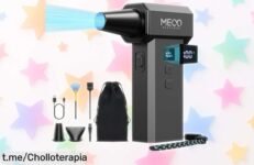 Potente soplador de polvo eléctrico con 220.000 RPM y batería doble a precio locazo, ¡no te quedes sin el tuyo! Las ofertas así vuelan rápido, actúa ya antes de que sea tarde.