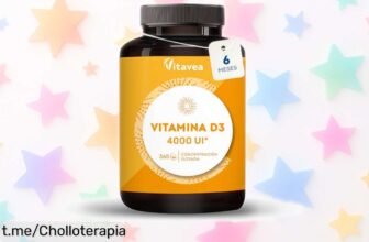 Potente vitamina D3 2000 UI de Vitavea, impresionante ofertón: ¡365 comprimidos para cuidar tus huesos y defensas! Aprovecha antes que se agoten.