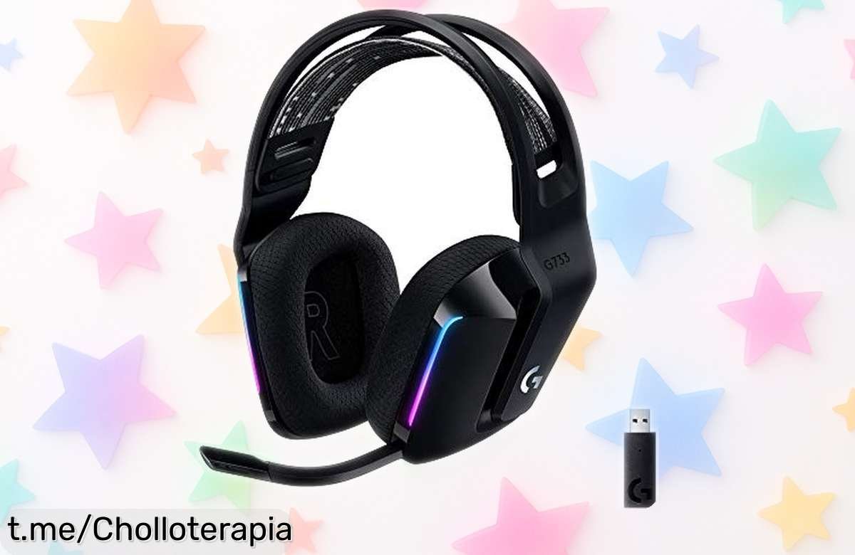 Potente y cómodo auriculares gaming Logitech G G733: súbete al tren del chollo que vuela con sonido envolvente, ¡disfruta hasta 29h de juego sin interrupciones!