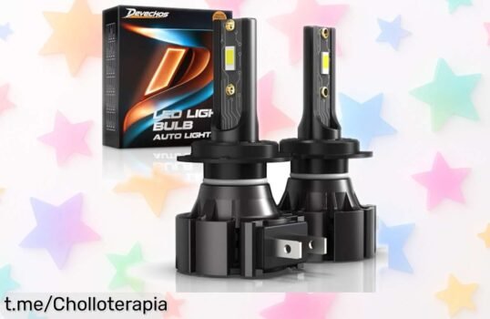 Potentes bombillas LED H7 para coche y moto Devechos a precio que no cuadra; ilumina tus noches y siente la diferencia antes de que se agoten.