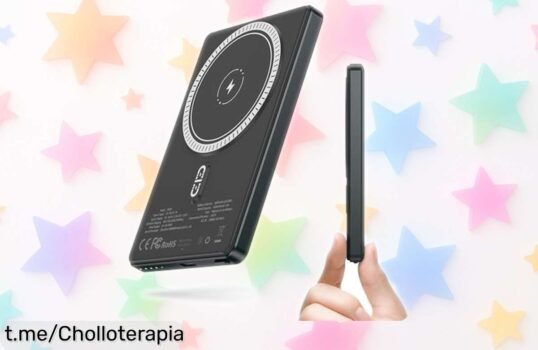 Powerbank magnético ultrafino de 5000mAh con carga rápida y a precio ridículo, ¡hazte con el tuyo y nunca más te quedes sin batería!