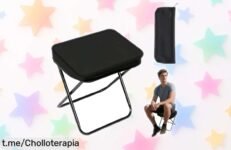 Práctico taburete plegable Greyoe súper ligero que aguanta hasta 70 kg, ¡oferta brutal por tiempo limitado! No dejes que se escape esta oportunidad única.