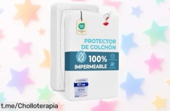 Protector impermeable para colchón de bebé con certificado OekoTex, ¡un ofertón que no se mueve y está tirado de precio! Aprovéchalo antes de que desaparezca.