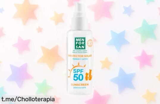 Protector solar MENFORSAN para perros y gatos, cuida su piel con una oferta increíble que no te puedes perder: ¡tu mascota agradece cada rayo de sol!