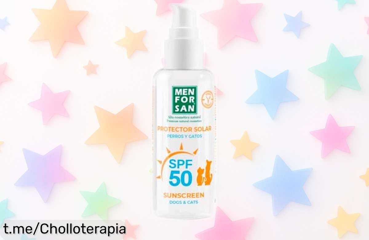 Protector solar MENFORSAN para perros y gatos, cuida su piel con una oferta increíble que no te puedes perder: ¡tu mascota agradece cada rayo de sol!