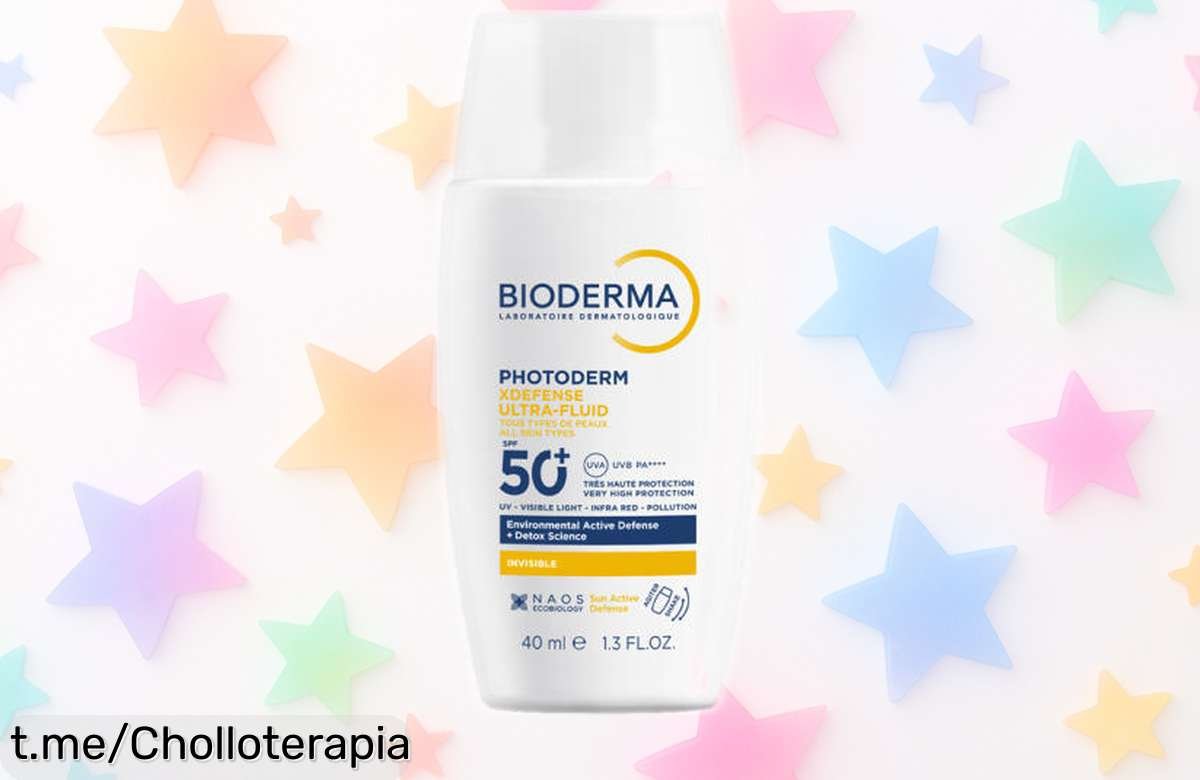 Protector solar facial ultraligero Bioderma Photoderm XDefense SPF50+ al precio de escándalo que hidrata y protege tu piel, ¡apróvecha antes de que se agote!