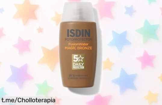 Protector solar unificador ISDIN Fusion Water MAGIC Bronze SPF 50 a precio de ganga, ¡hazte con el tuyo antes de que vuelen las unidades y brilla sin preocupaciones!