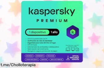 Protege tu mundo con Kaspersky Premium Total Security 2026: Antivirus, VPN ilimitada y control parental a un precio increíble. ¡No dejes pasar esta oferta que vuela!