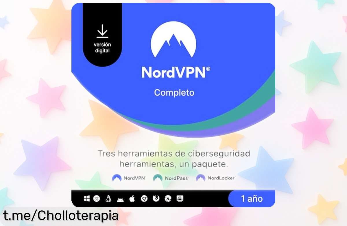 Protege tu online con VPN completa NordVPN, navegación segura y acceso a tus archivos por un precio de escándalo; ¡no te quedes fuera, la oferta vuela!